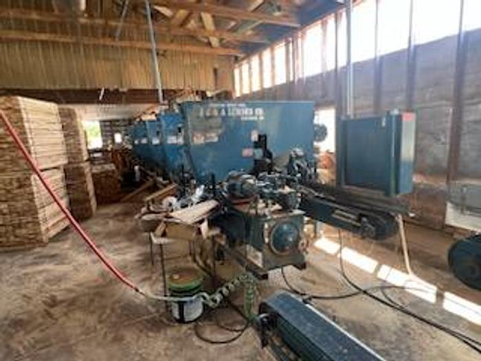 Used Brewer 6-head Golden Eagle Resaw with dust system