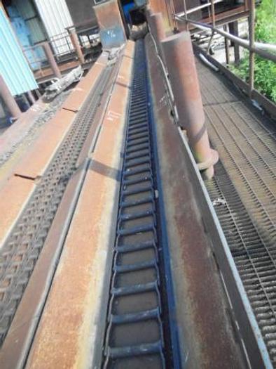 Used 87′ log trough conveyor