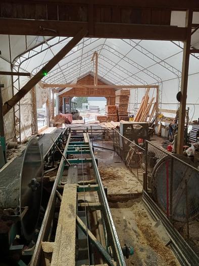 Used Helle Portable Sawmill with Helle Verticle Edger