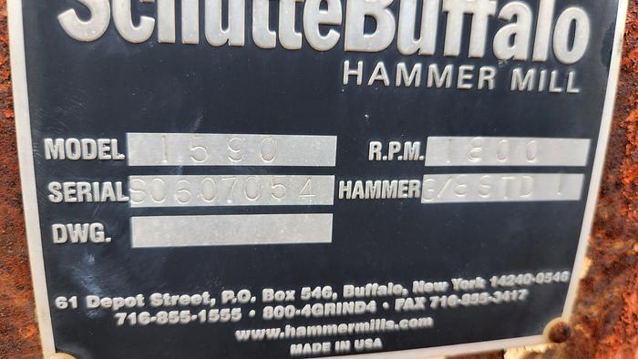 Used Schutte Buffalo 250 HP Hammermill