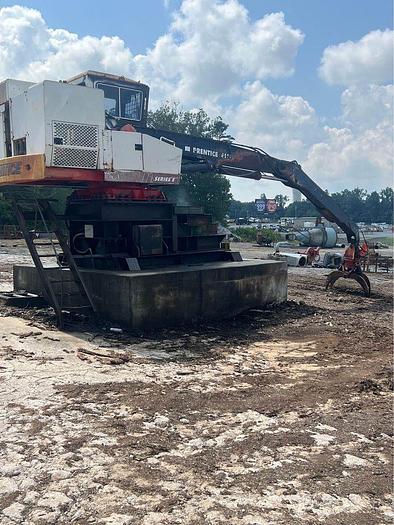 Used Prentice 410E Stationary Knuckleboom Loader