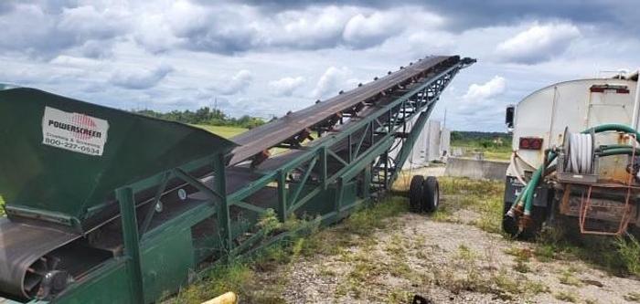 Used POWERSCREEN Brand Radial Stacker Conveyor