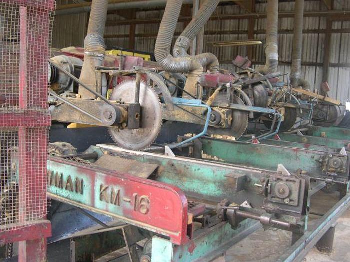 Used NEWMAN KM-16 Multiple Saw Trimmer