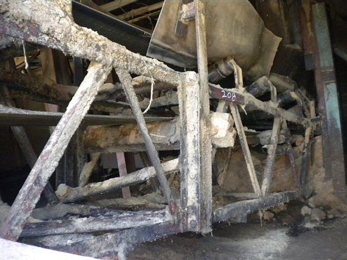 Used Concave Belt Conveyor 65′ x 21"