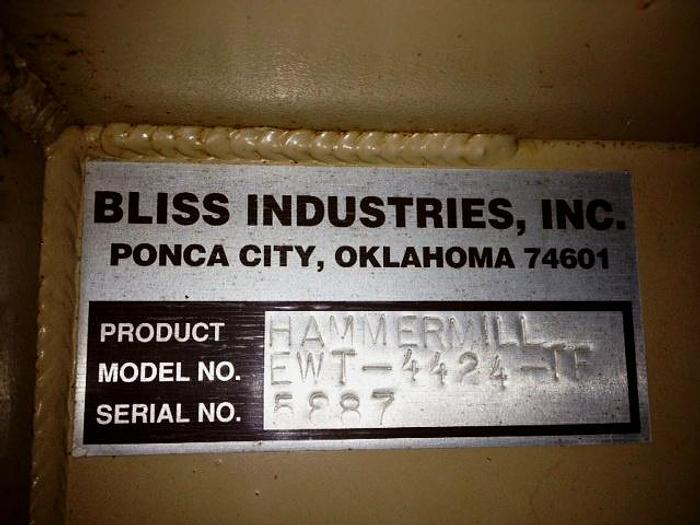 Used Bliss 100hp Hammermill