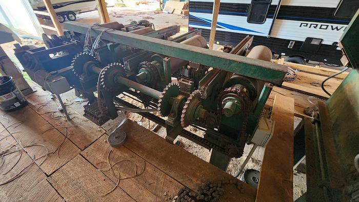 Used Salem 8 x 36 Guided Saw Top Arbor Gang