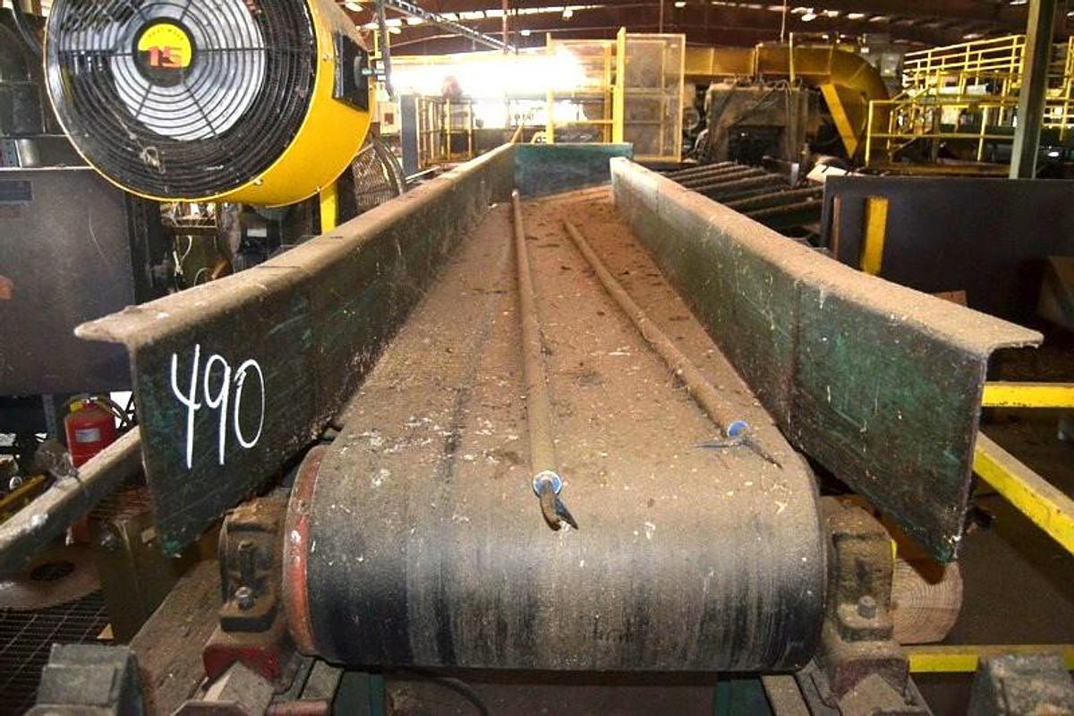 Used Flat Belt Conveyor 24" x 28'