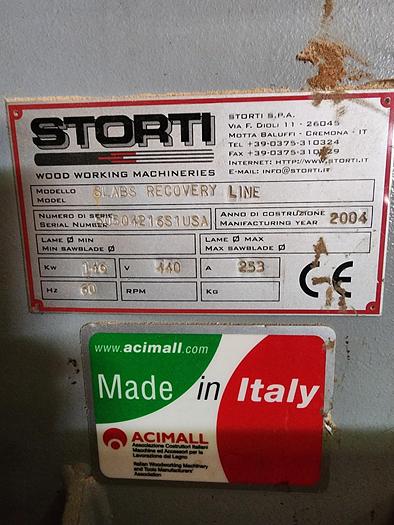 Used 2004 Storti Slab Recovery Line