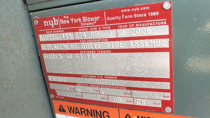 Used 30 HP Material Handling Blower