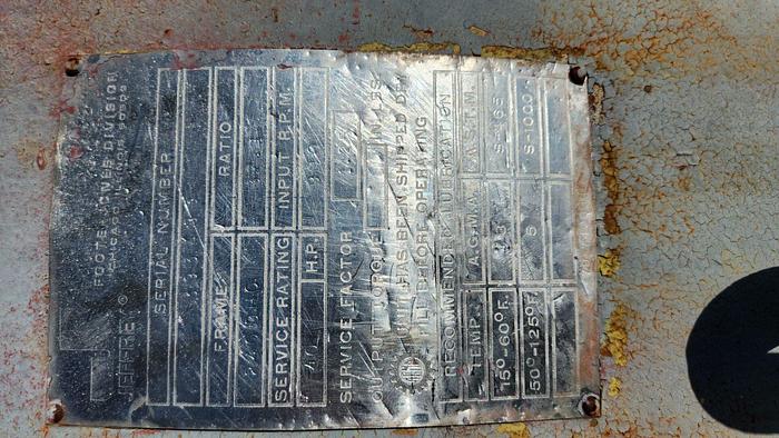 Used JEFFREY 40 HP Gear Reducer - SALE Pending