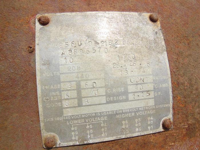 Used 10 HP DRIP PROOF ELECTRIC MOTOR