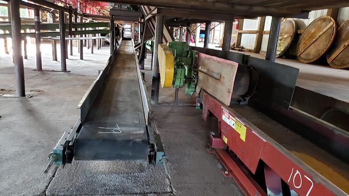 Used Reckart 24″ x 100′ belt conveyor