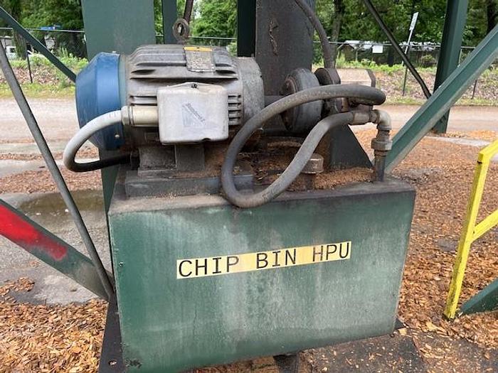 Used 45 Unit Chip Bin with Elavator feed