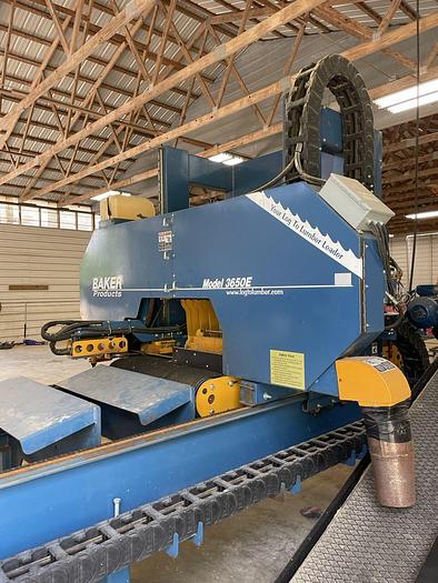 Used 2016 Baker 3650E Sawmill. Very good condition