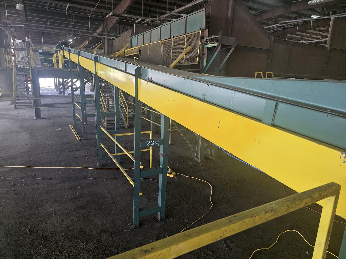 Used Flat Belt Conveyor 13" x 65'