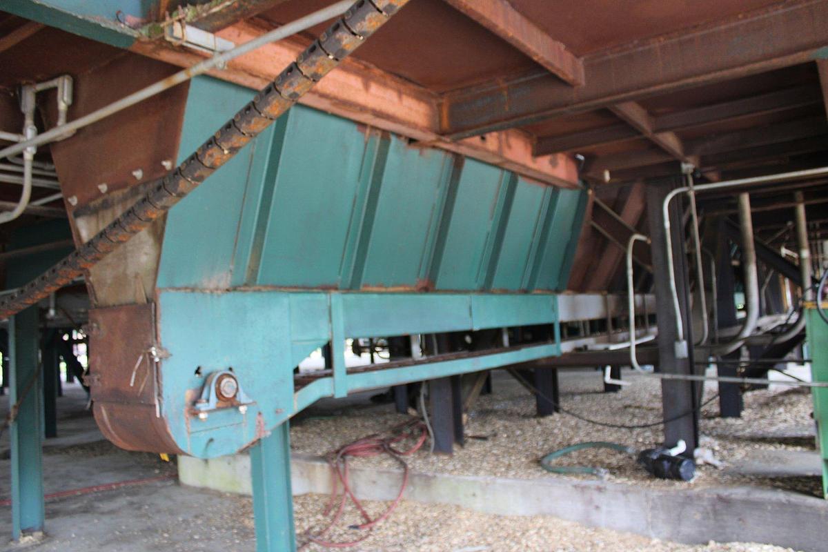 Used Drag Chain Waste Conveyor 16" x 90'