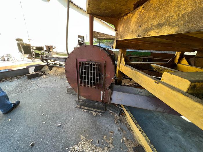 Used Cornell Chip Blower 40 HP with Dual Truck loading pipes