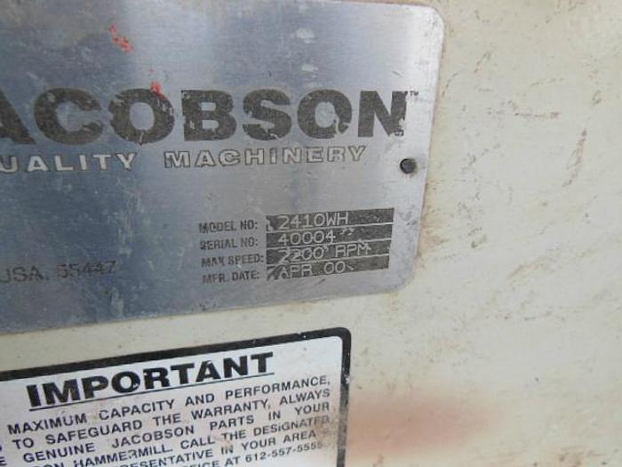 Used JACOBSON Horizontal Hog