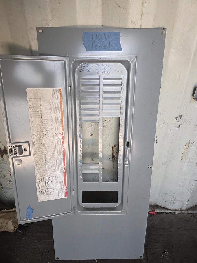 Used Square D 20 Amp Single Phase Distribution Panel