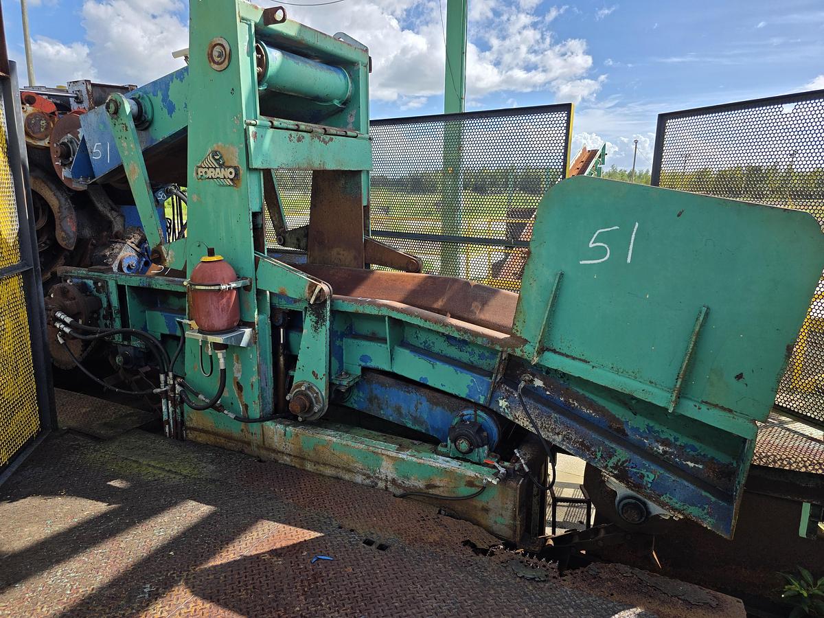 Used FORANO Floating Infeed for Ring Debarker