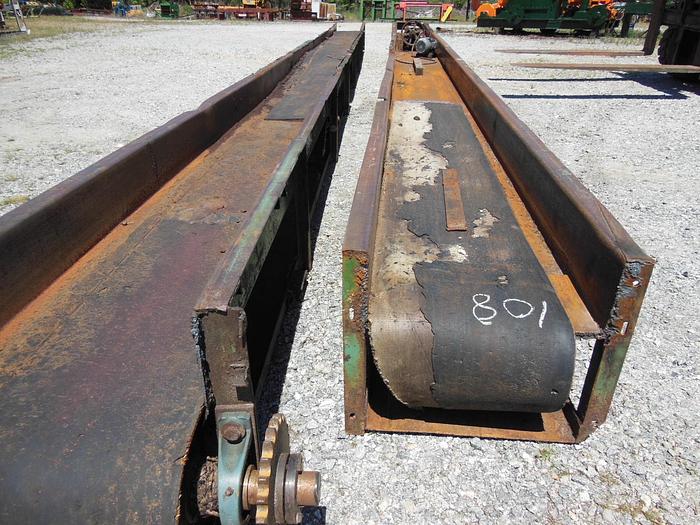 Used 88′ Flat Waste Belt Conveyor