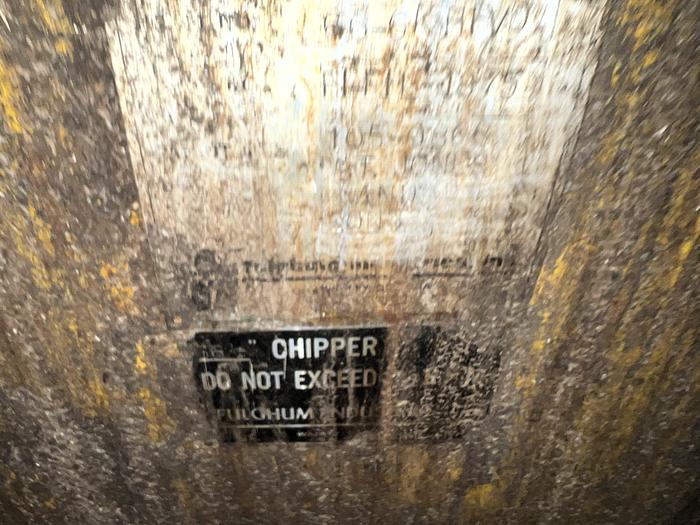 Used Fulghum 66" 6 Knife Chipper. HFTD