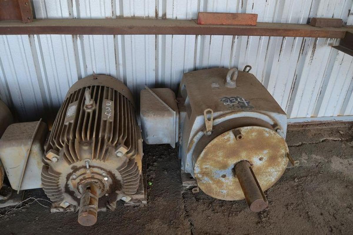 Used 200 HP Electric Motor, 1200 RPM