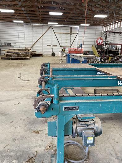 Used Wood-Mizer 4 strand rooftop chain conveyor.with Electric Drive 