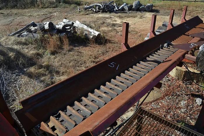 Used Morbark Log Trough w/ Trac Chain