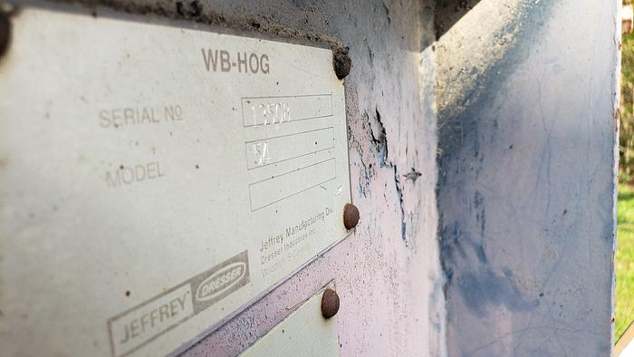 Used Jeffrey WB54 Wood Hog - SALE Pending