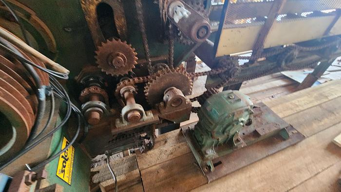 Used Salem 8 x 36 Guided Saw Top Arbor Gang