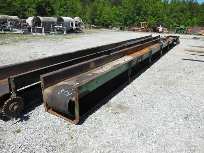 Used 88′ Flat Waste Belt Conveyor