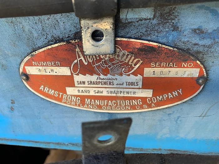 Used Armstrong #4 LH Bandsaw Sharpener