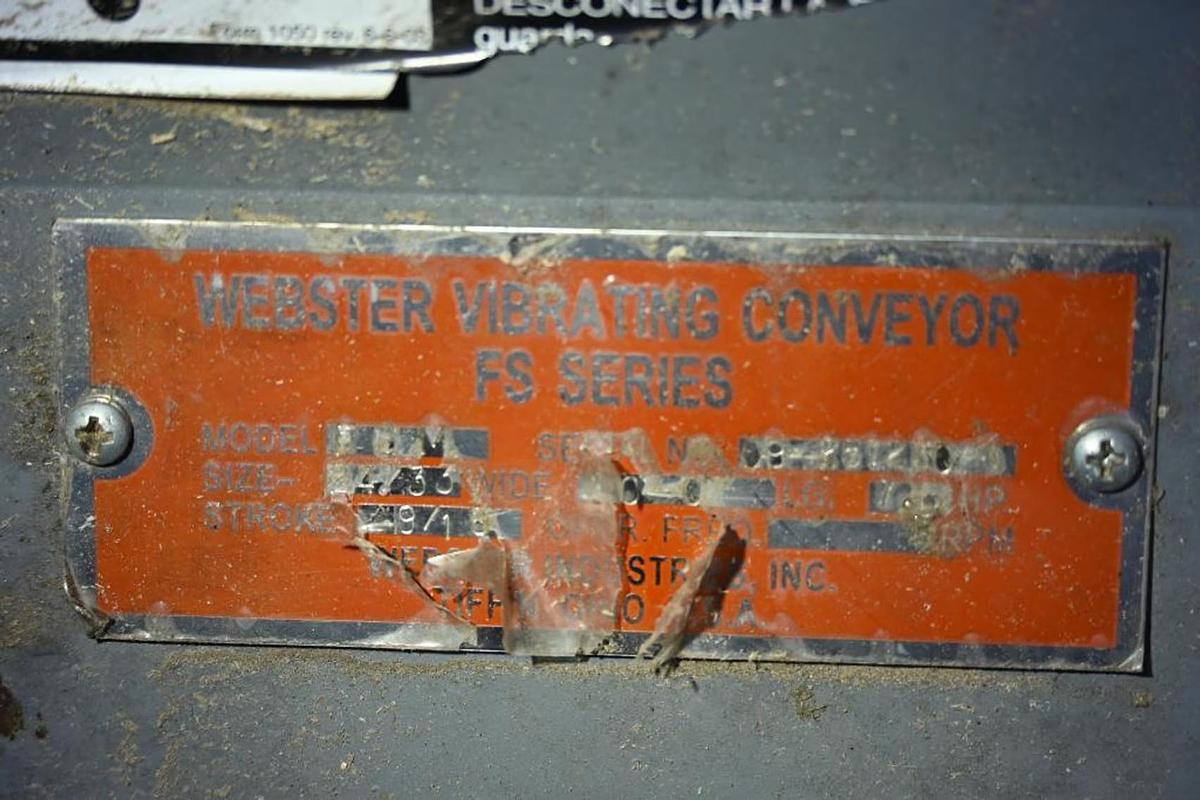 Used WEBSTER 24" x 46' FSM Vibrating Conveyor