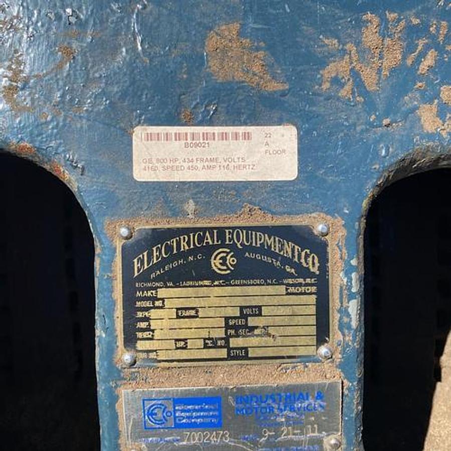 Used GE 800 HP Electric Motor