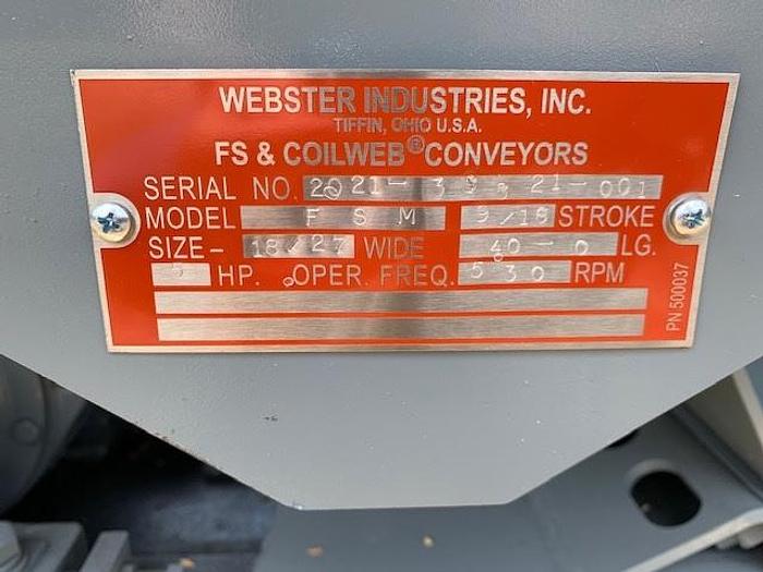Used New Webster FSM 18/27 x 40′