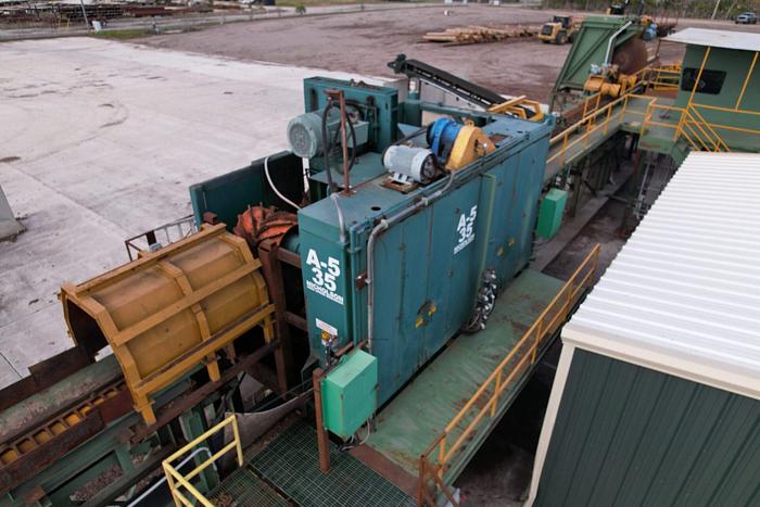 Used Debarking / Log Merchandizing Line