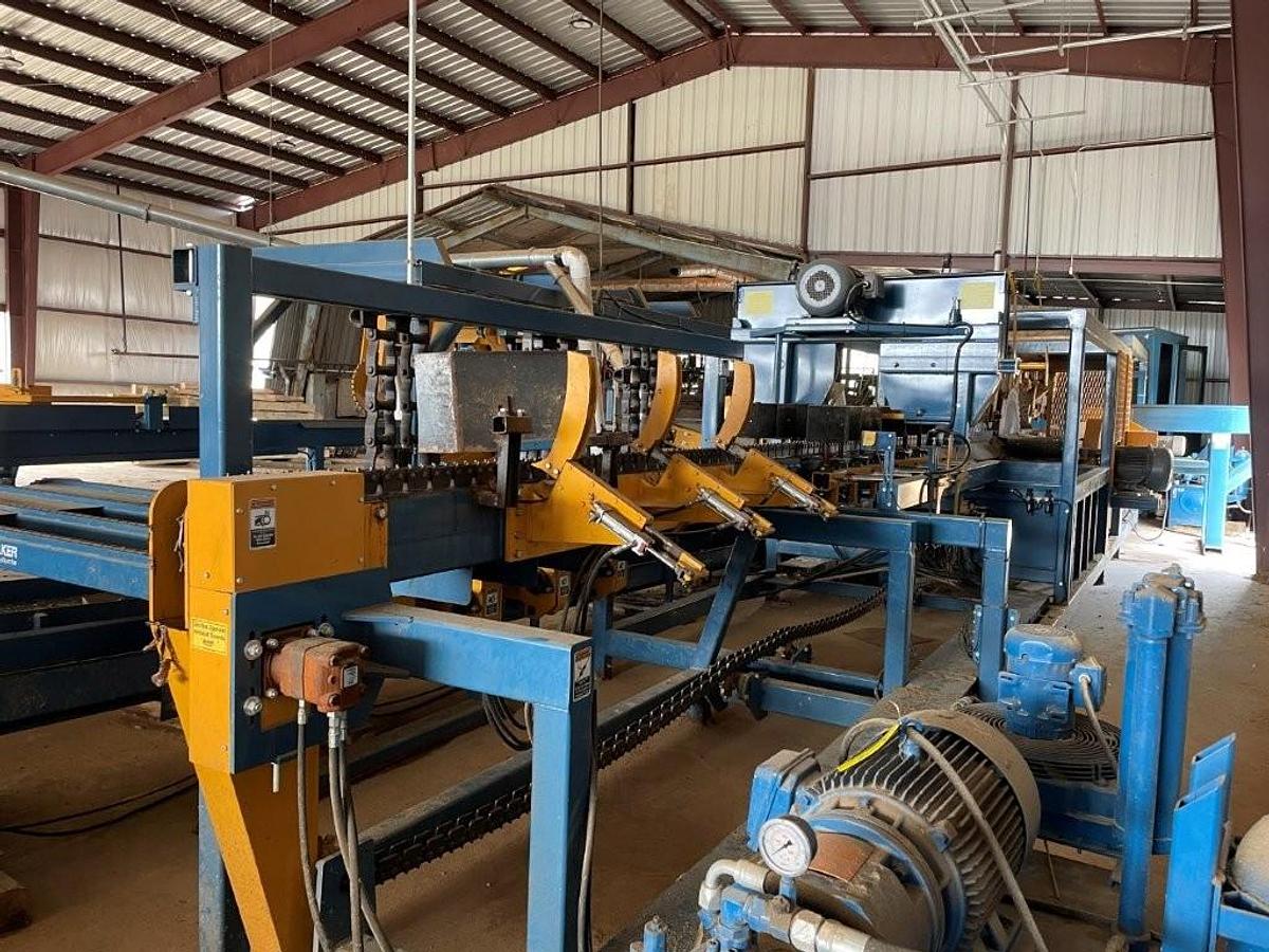 Used Baker Model BSCR-O circle trim scragg mill, 102 in