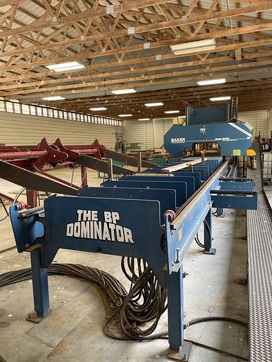Used 2016 Baker 3650E Sawmill. Very good condition