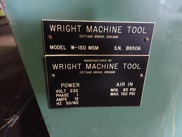 Used WRIGHT W150M Face & Top Grinder