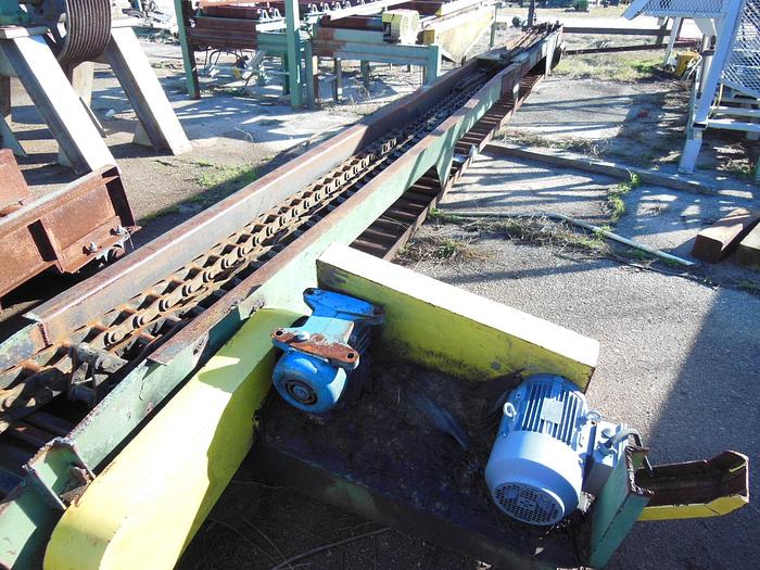 Used 30′ Ladder type Drag Chain Conveyor