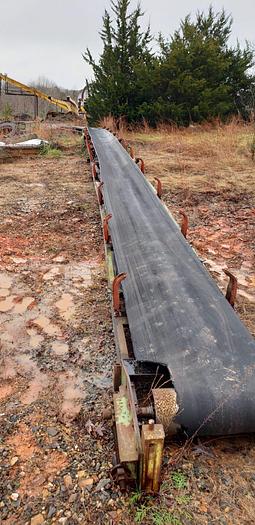 Used Concave Belt Conveyor 55′ x 25″