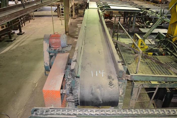 Used 28' x 24" Flat Belt Conveyor
