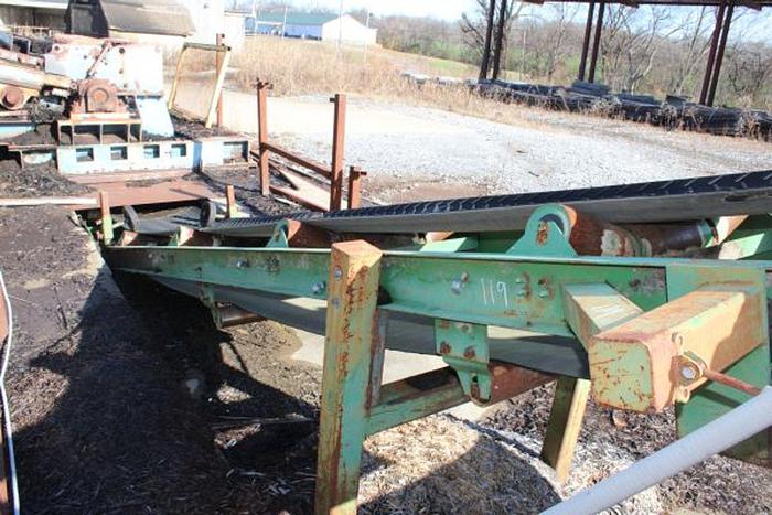 Used Inclined Belt Conveyor 30' x 30" wide with cleated belt