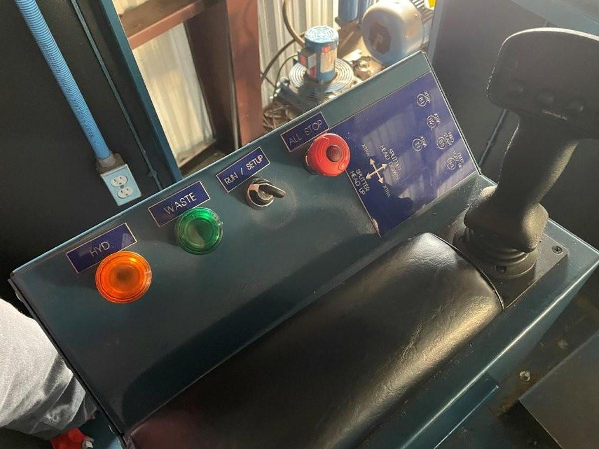 Used Baker Model BSCR-O circle trim scragg mill, 102 in