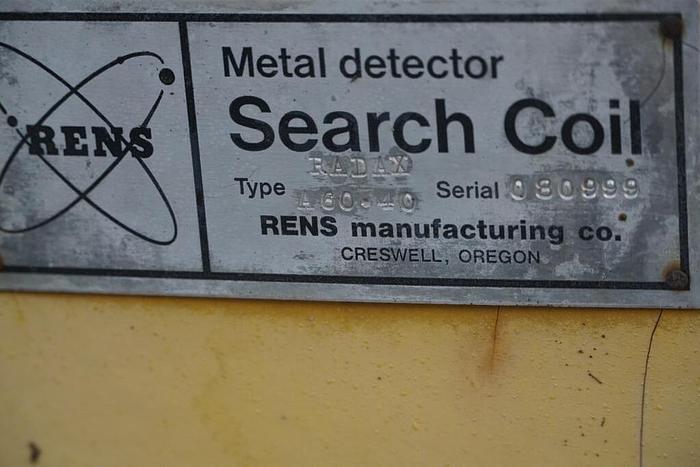 Used RENS Whole Log Metal Detector