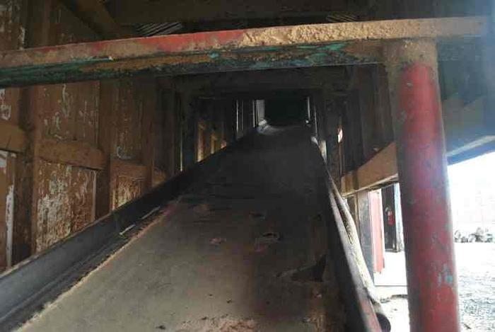 Used Waste Conveyor 36′ long x 30″ wide.