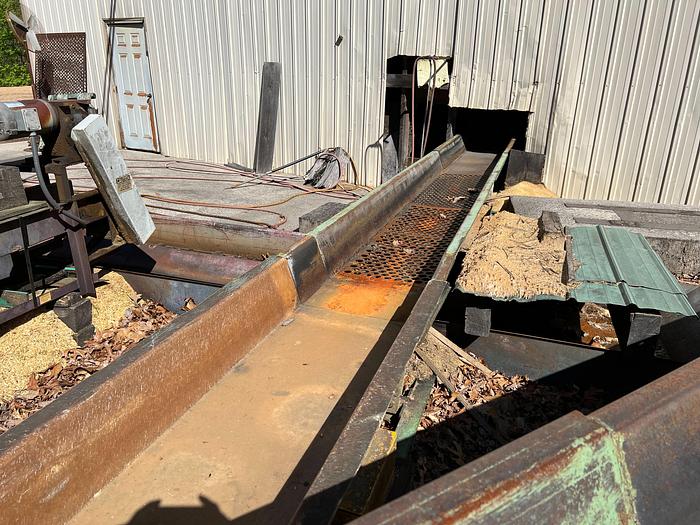 Used Webster Vibrating Conveyor. Model FSH 18” Bottom and 27” top, 23 ft long Motor and Drive