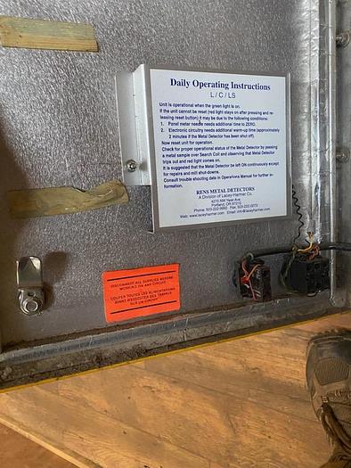 Used RENS Whole Log Metal Detector