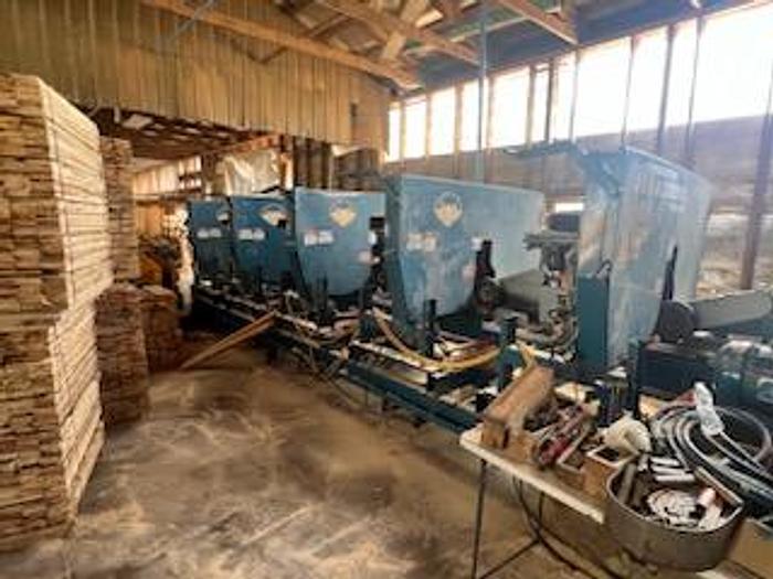 Used Brewer 6-head Golden Eagle Resaw with dust system